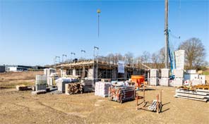 Rohbauarbeiten für Büroneubau von Zenz Massivhaus 